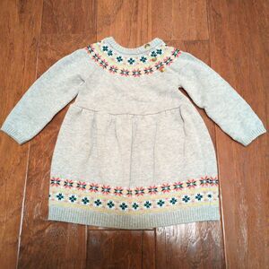 12M Carter's Baby Girl Christmas Sweater Dress